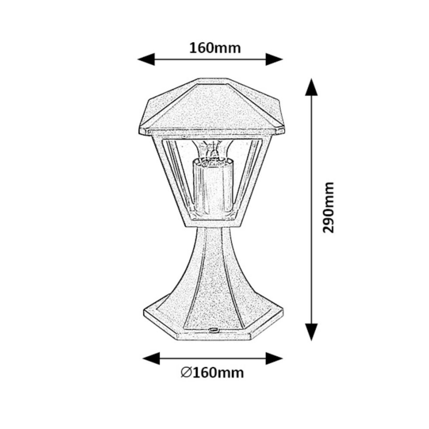 Lampă de exterior 1xE27/40W/230V IP44 Rabalux