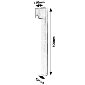 Lampă de exterior Rabalux 1xGU10/7W/230V IP44 negru