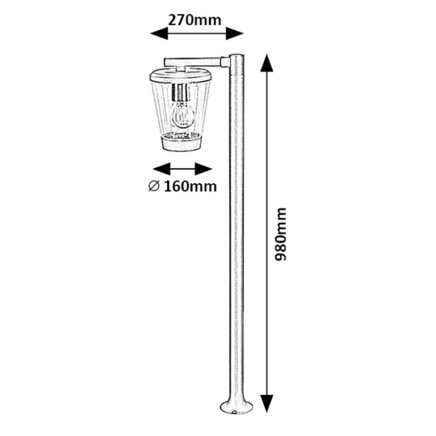 Lampă de exterior 1xE27/40W/230V IP44 Rabalux