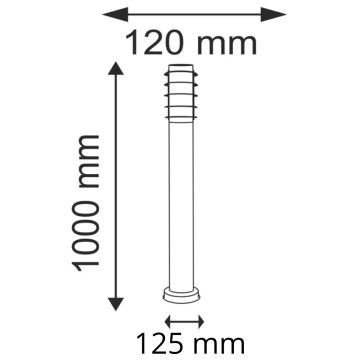 Lampă de exterior SERENA 1xE27/10W/230V IP44 100 cm