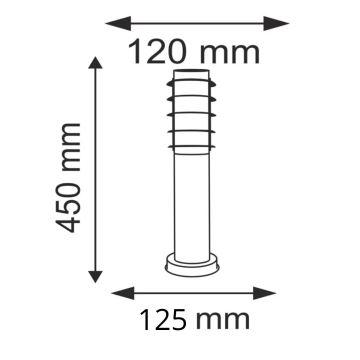 Lampă de exterior SERENA 1xE27/10W/230V IP44 45 cm