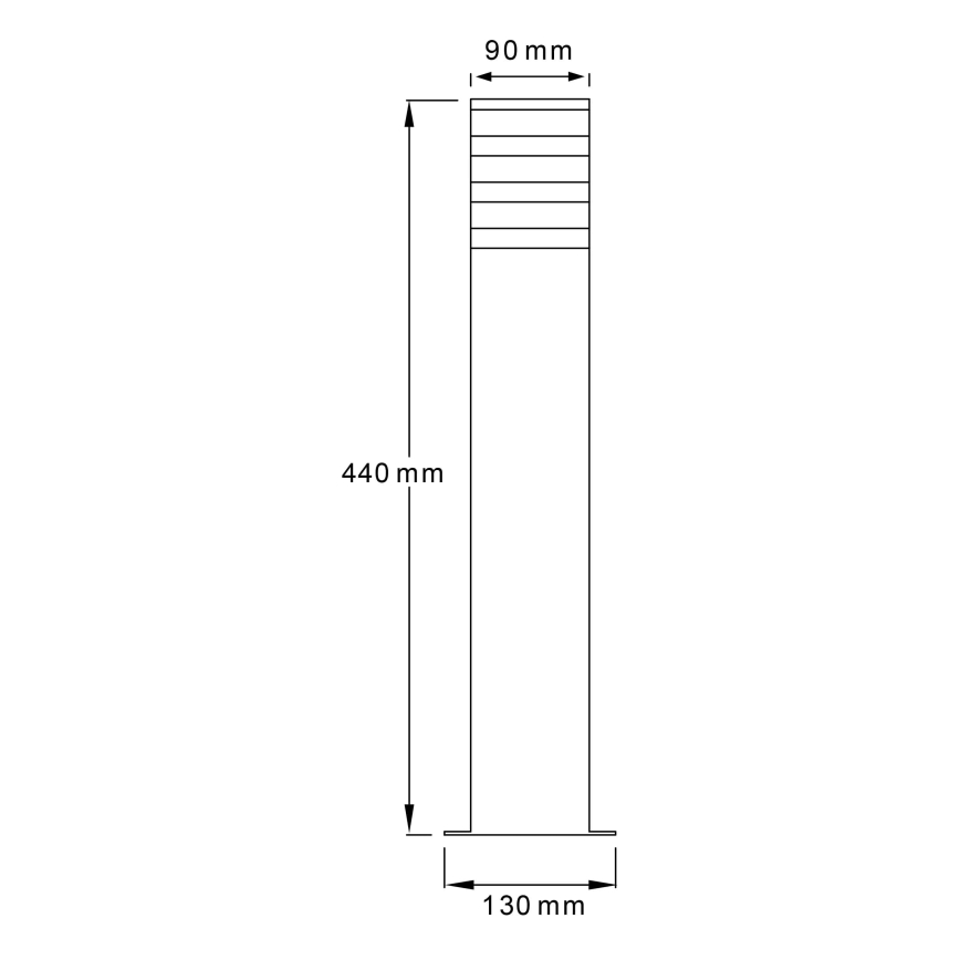 Lampă de exterior TEKSAS E27/12W/230V IP44 44 cm