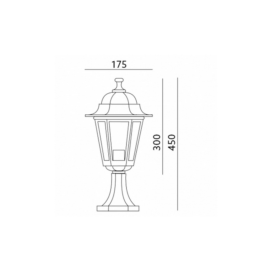 Lampă de grădină 1xE27/60W/230V IP44