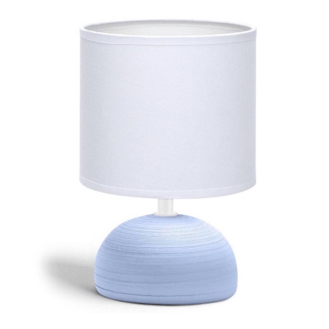 Lampă de masă 1xE14/40W/230V albastră/albă Aigostar