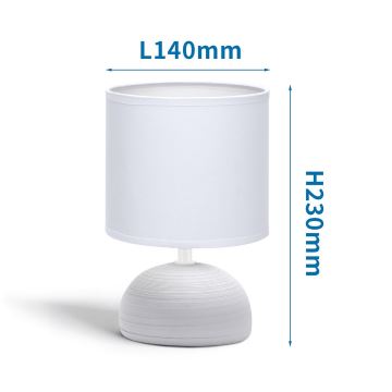 Lampă de masă 1xE14/40W/230V gri/albă Aigostar