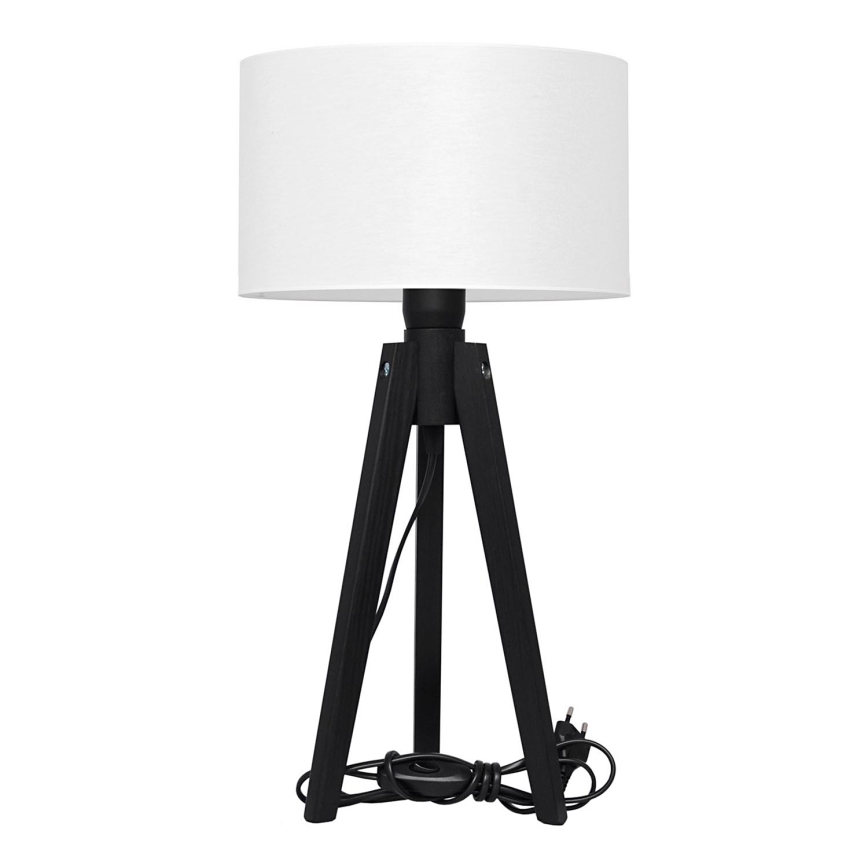 Lampă de masă ALBA 1xE27/60W/230V alb/pin