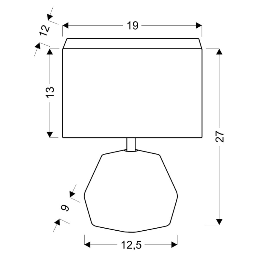 Lampă de masă ANIMI 1xE14/40W/230V gri