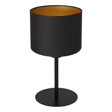Lampă de masă ARDEN 1xE27/60W/230V d. 18 cm neagră/aurie