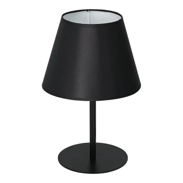 Lampă de masă ARDEN 1xE27/60W/230V d. 20 cm neagră/albă