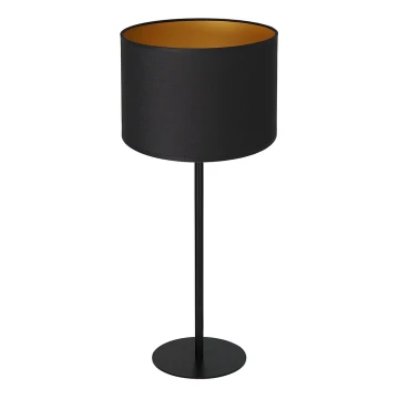 Lampă de masă ARDEN 1xE27/60W/230V d. 25 cm neagră/aurie