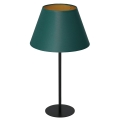Lampă de masă ARDEN 1xE27/60W/230V d. 30 cm verde/aurie