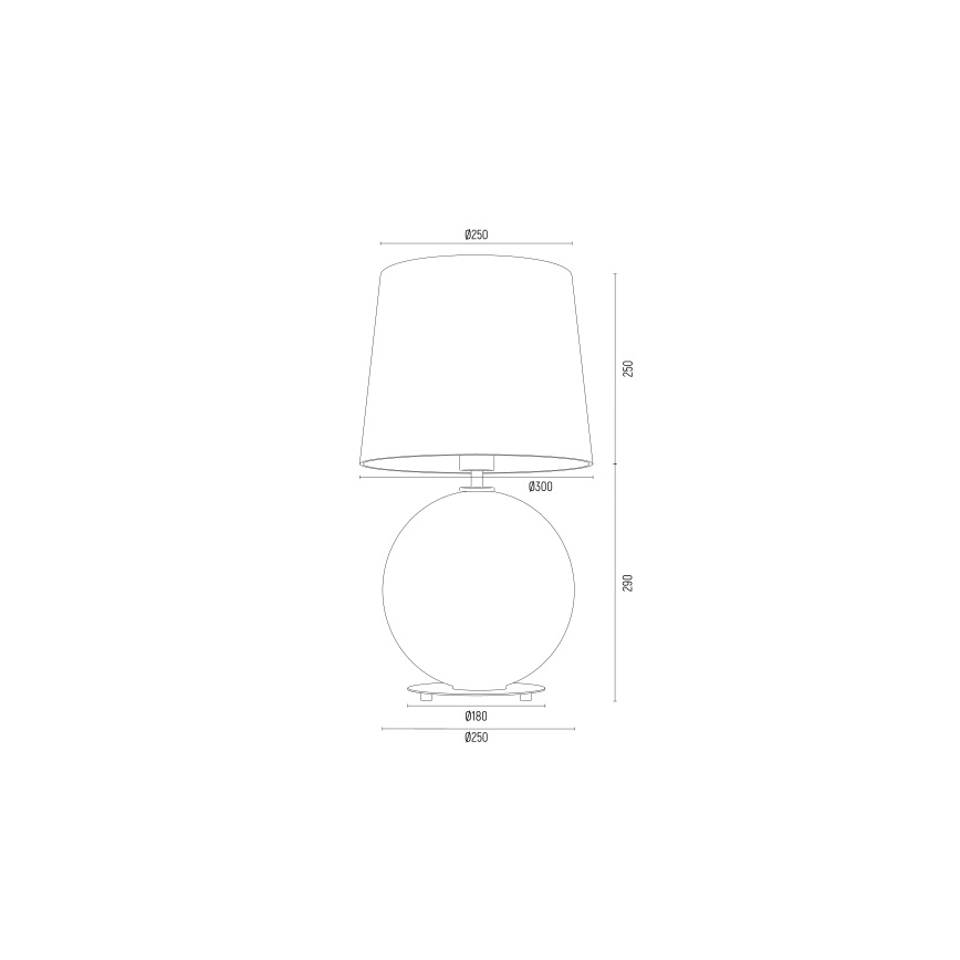 Lampă de masă Argon 8530 HAMILTON 1xE27/15W/230V crem/gri