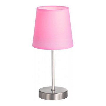 Lampă de masă CESENA 1xE14/42W/230V roz Wofi 832401949000