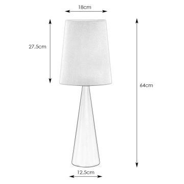 Lampă de masă CONUS 1xE14/40W/230V alb/negru Markslöjd 108597