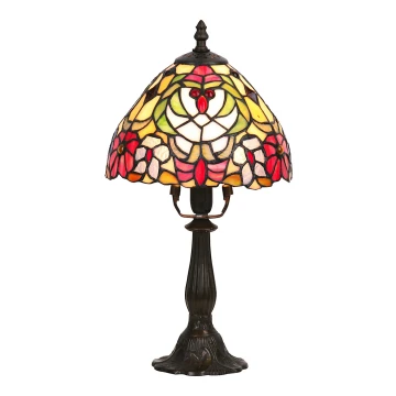 Lampă de masă cu abajur din sticlă vitrată Tiffany 1xE27/40W/230V Rabalux