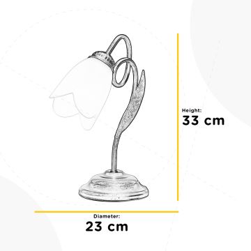 Lampă de masă DOPPIO GIRO 1xE14/6W/230V auriu ONLI