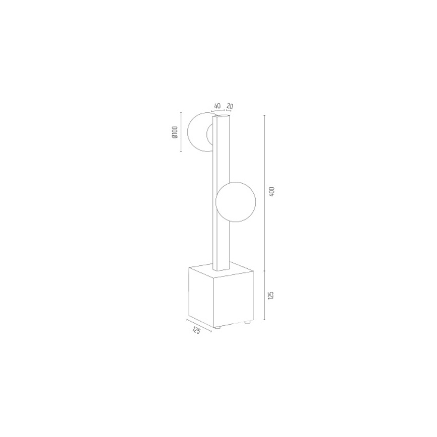 Lampă de masă FREEMONT 2xG9/5W/230V Argon 1044