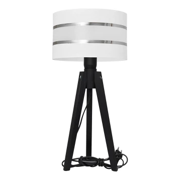 Lampă de masă HELEN 1xE27/60W/230V alb/crom/pin