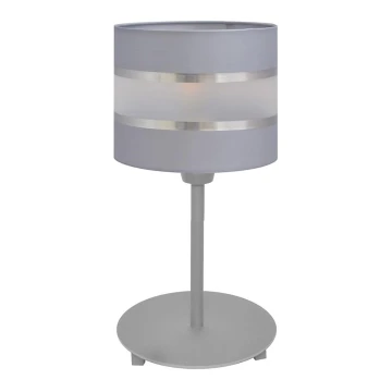 Lampă de masă HELEN 1xE27/60W/230V gri/argintie