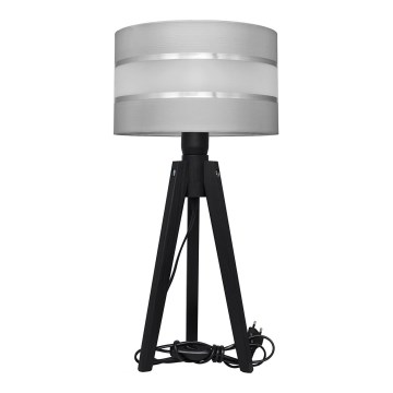 Lampă de masă HELEN 1xE27/60W/230V gri/crom/pin