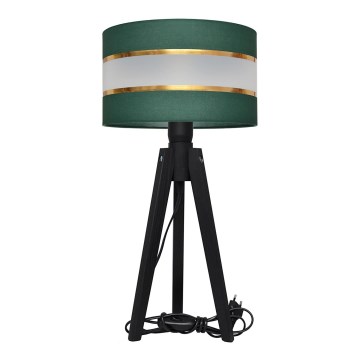 Lampă de masă HELEN 1xE27/60W/230V verde/auriu/pin