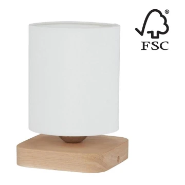 Lampă de masă JENTA 1xE27/25W/230V stejar – certificat FSC