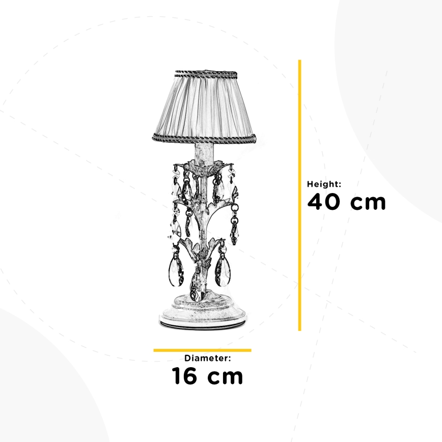 Lampă de masă KAREN 1xE14/6W/230V auriu ONLI