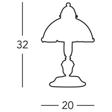 Lampă de masă Kolarz 731.73.53 NONNA 1xE14/60W/230V