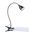 Lampă de masă LED cu clemă Markslöjd 106092 TULIP LED/3W/230V neagră