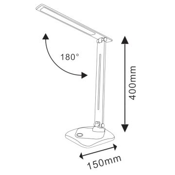 Lampă de masă LED dimabilă tactilă TOLEDO LED/8W/230V 3000-6500K