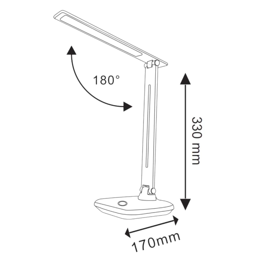 Lampă de masă LED dimabilă VINTO LED/9W/230V neagră