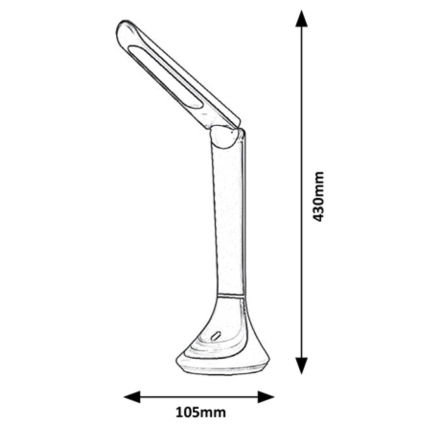 Lampă de masă LED Rabalux LED/5W/230V neagră