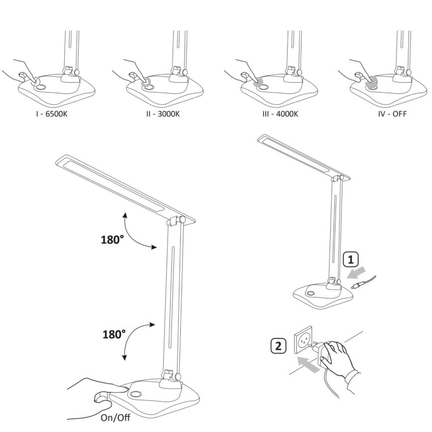 Lampă de masă LED TOLEDO LED/8W/230V