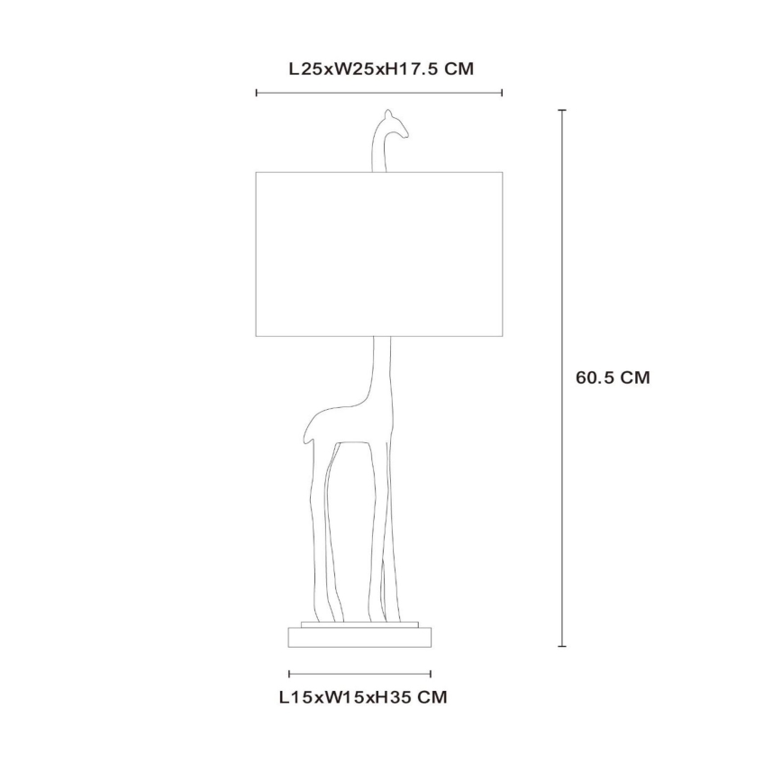 Lampă de masă Lucide 10506/81/02 EXTRAVAGANZA MISS TALL 1xE27/60W/230V auriu