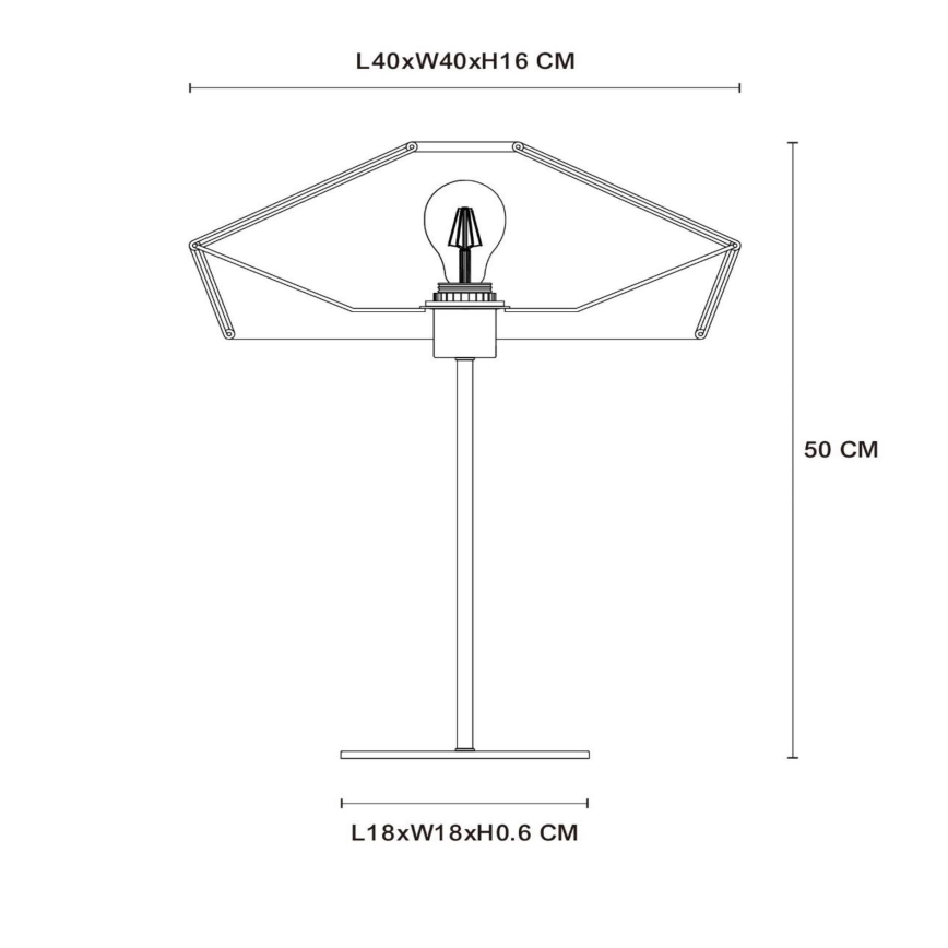 Lampă de masă Lucide 10513/40/72 YUNKAI 1xE27/60W/230V maro