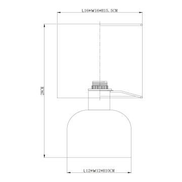 Lampă de masă Lucide 10516/01/33 WOOLLY 1xE14/40W/230V verde