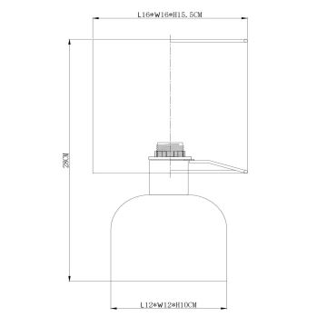 Lampă de masă Lucide 10516/01/38 WOOLLY 1xE14/40W/230V crem