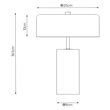 Lampă de masă Lucide 34540/03/31 MIRASOL 3xG9/7W/230V alb/auriu