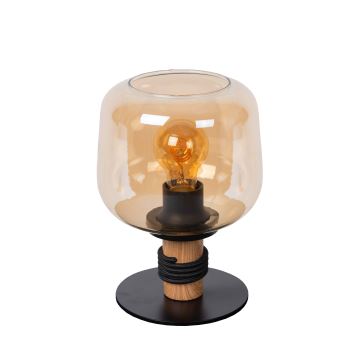 Lampă de masă Lucide 45508/01/62 ILONA 1xE27/40W/230V negru/bej