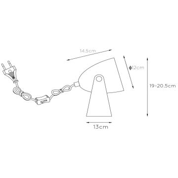 Lampă de masă Lucide 45564/01/31 CHAGO 1xE14/40W/230V alb