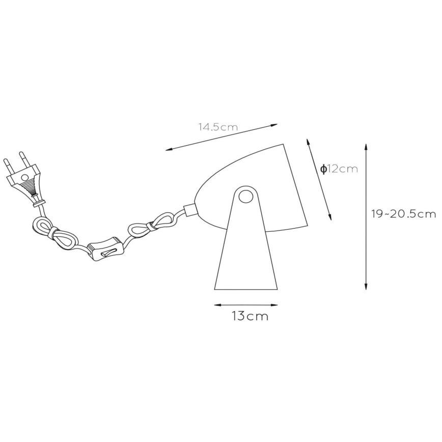 Lampă de masă Lucide 45564/01/31 CHAGO 1xE14/40W/230V alb