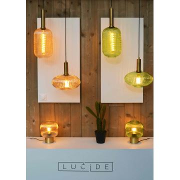 Lampă de masă Lucide 45586/20/33 MALOTO 1xE27/40W/230V verde/auriu