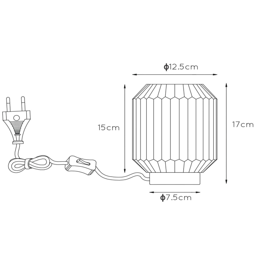 Lampă de masă Lucide 45595/01/31 SUENO 1xE14/40W/230V crem