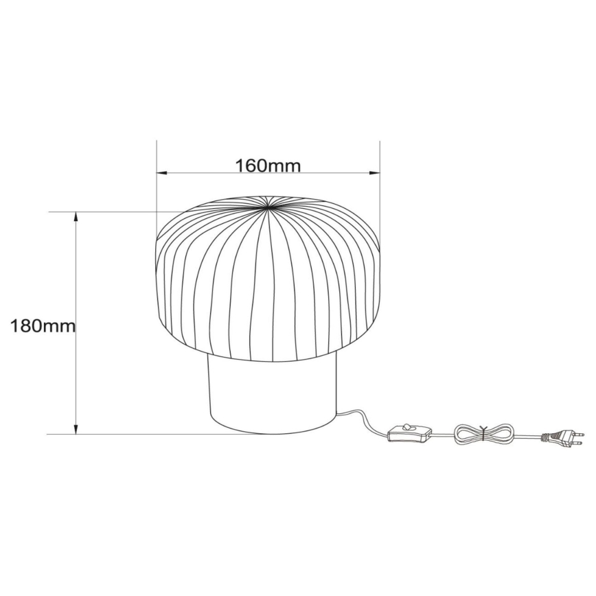 Lampă de masă Lucide 78595/01/30 JANY 1xE14/25W/230V negru