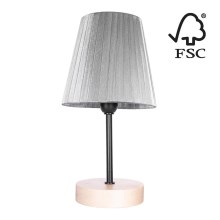 Lampă de masă MILA 1xE14/25W/230V mesteacăn – certificat FSC