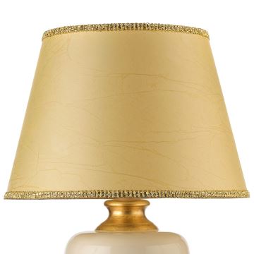 Lampă de masă MOZART 1xE27/22W/230V bej/auriu 75 cm ONLI