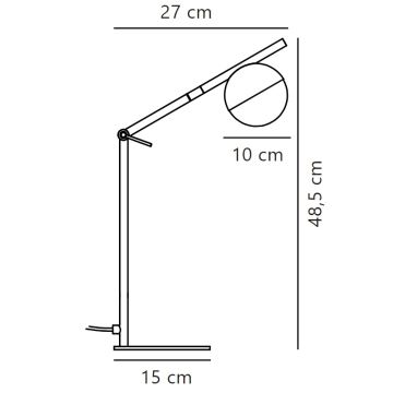 Lampă de masă Nordlux CONTINA 1xG9/5W/230V auriu