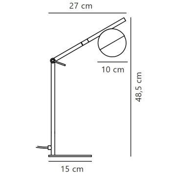 Lampă de masă Nordlux CONTINA 1xG9/5W/230V negru