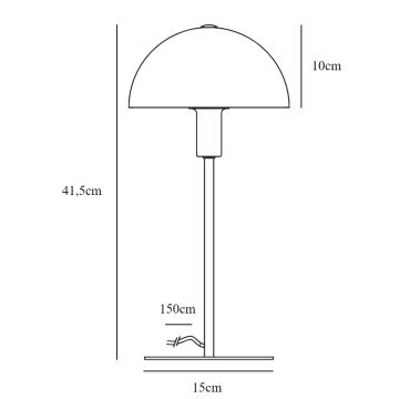 Lampă de masă Nordlux ELLEN 1xE14/40W/230V auriu/alb