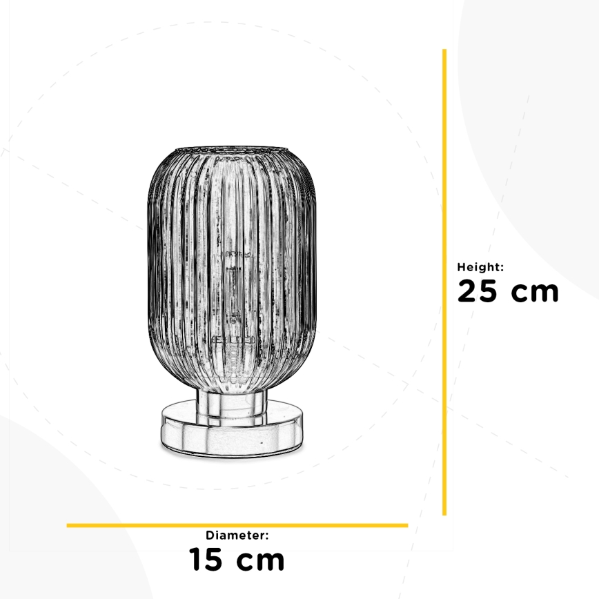 Lampă de masă ONLI DOROTY 1xE27/22W/230V albastru/auriu